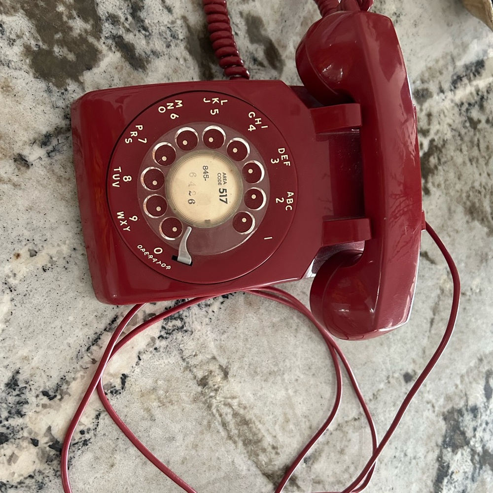 70’s vintage rotary dial phone
